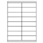 Preview: Universal Papier Etiketten, 105 x 35 mm