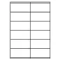 Preview: Universal Papier Etiketten, 105 x 48 mm