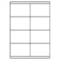 Preview: Universal Papier Etiketten, 105 x 70 mm