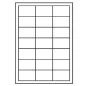 Preview: Universal Papier Etiketten, 63 x 39,5 mm