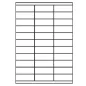 Preview: Universal Papier Etiketten, 70 x 25,4 mm