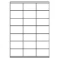 Preview: Universal Papier Etiketten, 70 x 41 mm