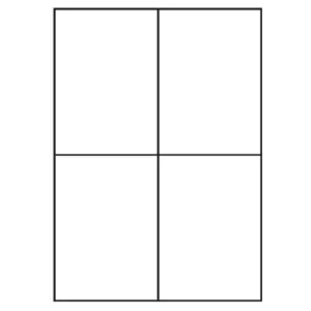 Universal Papier Etiketten, 105 x 148,5 mm