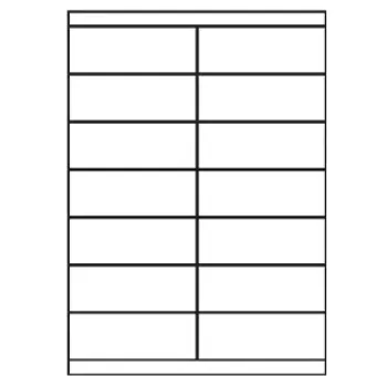 Universal Papier Etiketten, 105 x 39 mm