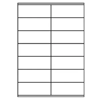 Universal Papier Etiketten, 105 x 41 mm