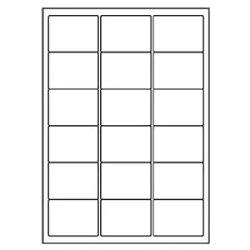 Universal Papier Etiketten, 63,5 x 46,6 mm