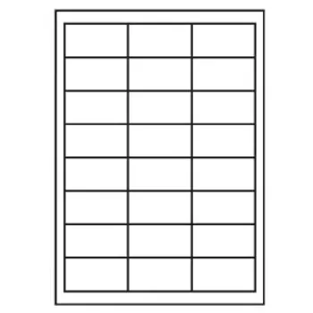 Universal Papier Etiketten, 63,5 x 46,6 mm