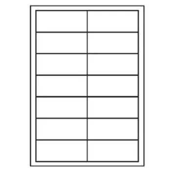 Universal Papier Etiketten, 95 x 40 mm