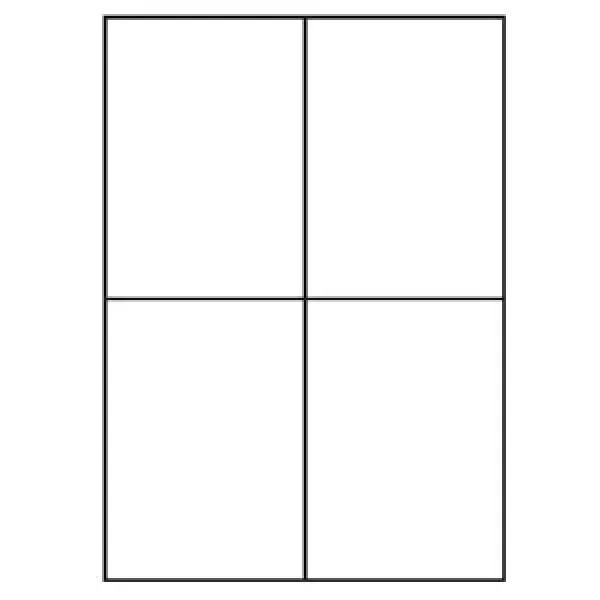 Universal Papier Etiketten, 105 x 148,5 mm