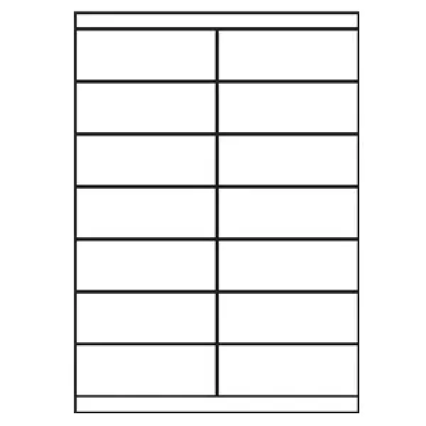 Universal Papier Etiketten, 105 x 39 mm