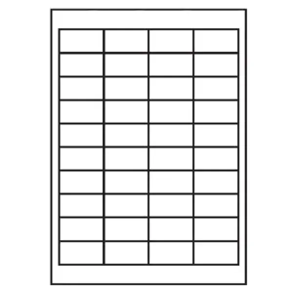 Universal Papier Etiketten, 48,5 x 25,4 mm