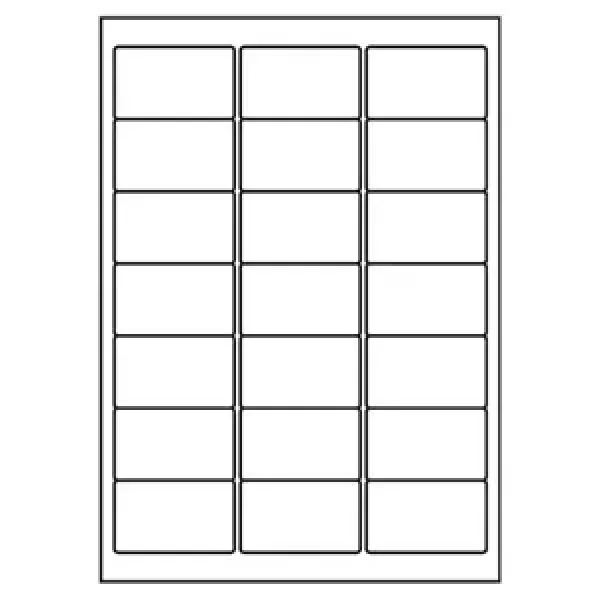 Universal Papier Etiketten, 63,5 x 38,1 mm