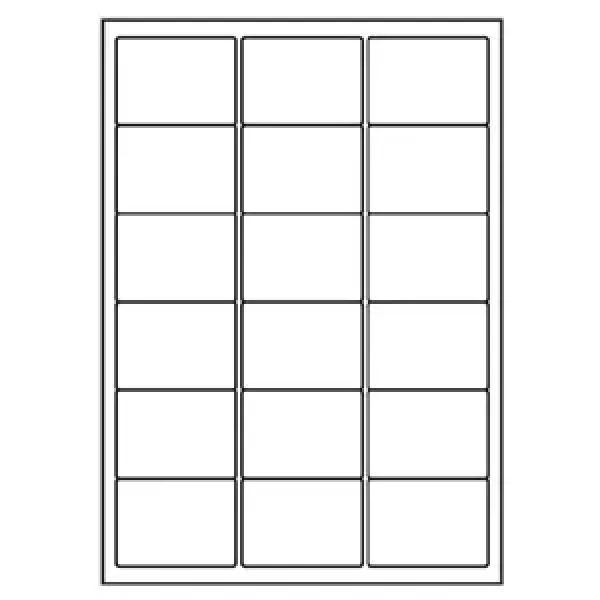 Universal Papier Etiketten, 63,5 x 46,6 mm