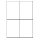 Universal Papier Etiketten, 105 x 148,5 mm