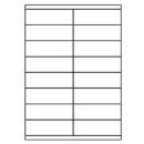 Universal Papier Etiketten, 105 x 35 mm