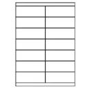 Universal Papier Etiketten, 105 x 39 mm