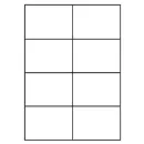 Universal Papier Etiketten, 105 x 74 mm