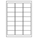 Universal Papier Etiketten, 63,5 x 38,1 mm