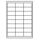 Universal Papier Etiketten, 63,5 x 46,6 mm