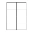 Universal Papier Etiketten, 97 x 67,7 mm